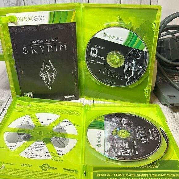 XBox 360 Console with Cords and 5 Games 60GB HDD and 120GB HDD Assasins Creed - Picture 9 of 11